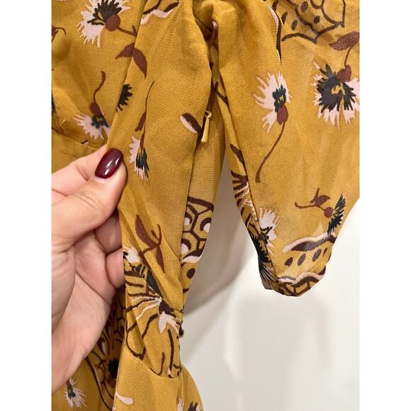 Free People Bonnie Keyhole Butterfly Print Midi Dress - Picture 10 of 14